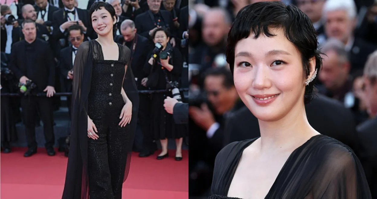 Kim Go-eun Debut di Red Carpet Cannes, Tampil Kece dengan Jumpsuit Hitam dan Gaya Rambut Pixie!
