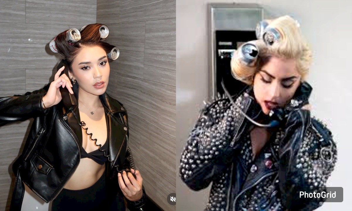 Gaya Nyentrik Influencer Lula Lahfah Cosplay Lady Gaga Pakai Kaleng Minuman, Viral dan Masuk Vogue Singapore!
