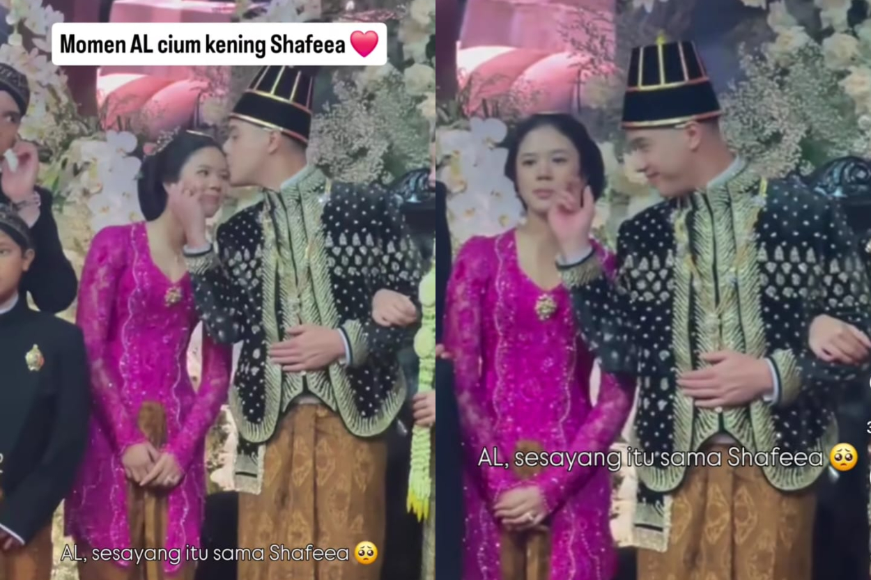 Manisnya Al Ghazali Cium Kening dan Elus Pipi Safeea Ahmad, Momen Haru di Ngunduh Mantu Bikin Netizen Meleleh!