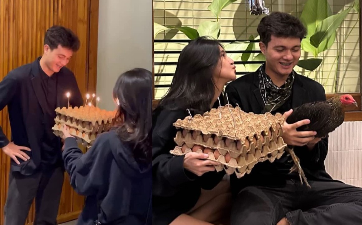 Nyoman Paul Ultah, Keisya Levronka Hadiahi Telur Tiga Tumpuk dan Ayam! Malah Bikin Ngakak