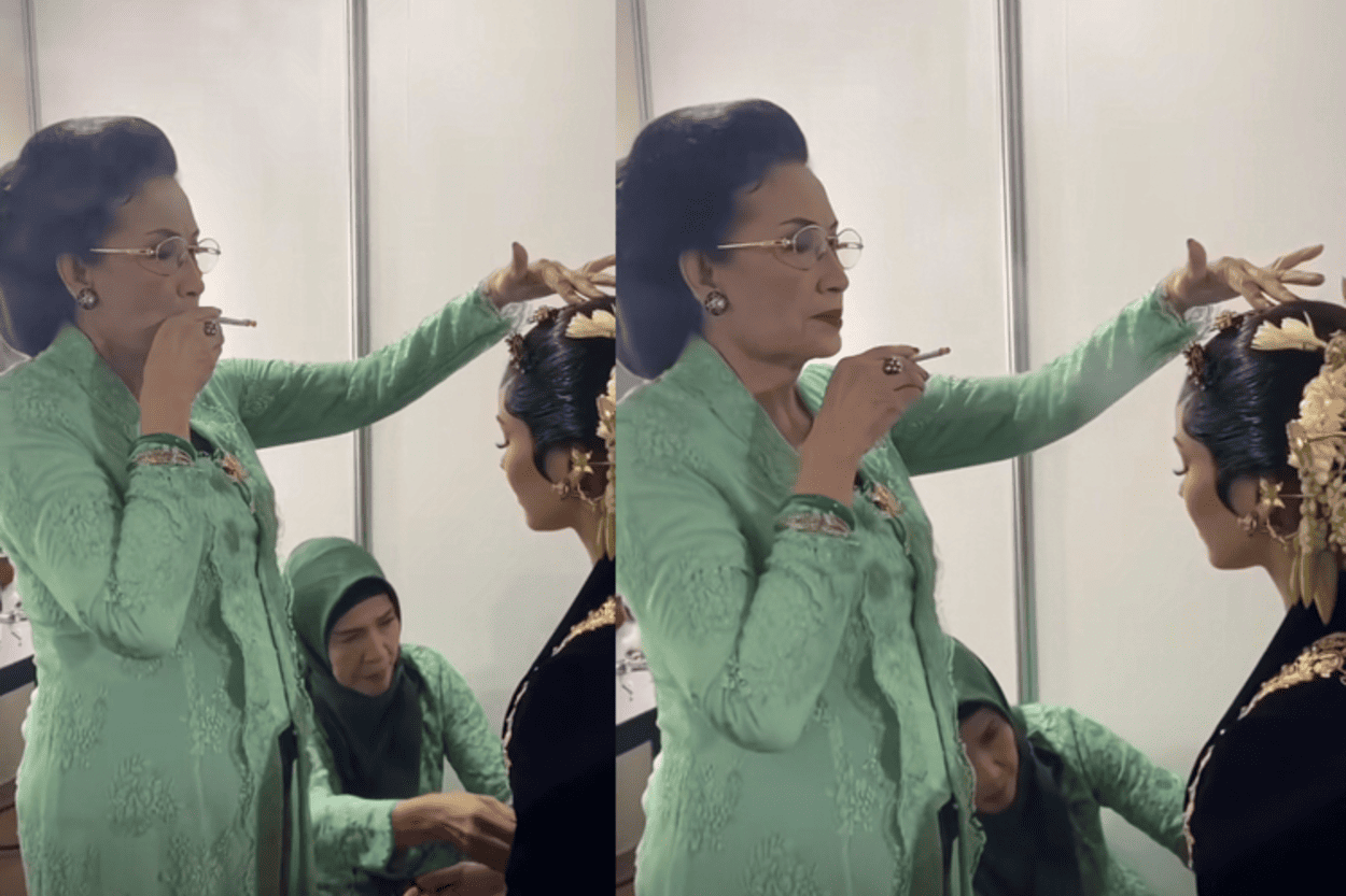 Bukan Sembarang Tiupan! Alasan di Balik Wajah Alyssa Daguise Ditiup Asap Rokok Pas Ngunduh Mantu