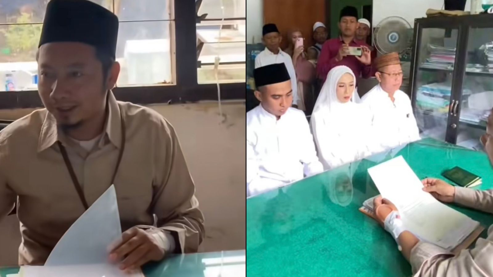Salut! Penghulu Pimpin Nikah Sambil Diinfus, Netizen: Jaga yang Bener Rumah Tangganya