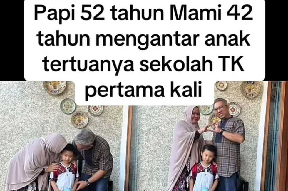 Ayah dan Ibu Menjelang Lansia Ini Akhirnya Bisa Antar Anak ke TK, Videonya Viral Bikin Netizen Nangis!