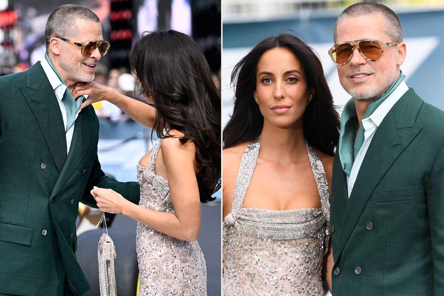 Momen Romantis Brad Pitt Bareng Ines de Ramon di Karpet Merah F1 London, Couple Goals Banget! 