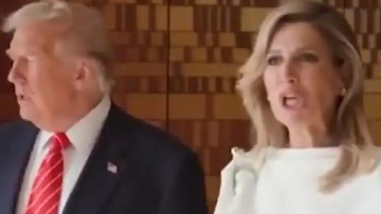 Viral! Ekspresi Nyelekit Ratu Belanda Maxima ke Donald Trump Tuai Spekulasi, Sindiran atau Hanya Candaan Spontan?