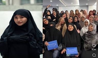 Geger! Mantan Bintang Porno Jepang 'Rae Lil Black' Kini Tampil Tertutup di Masjid Jakarta Sambil Isi Kajian!