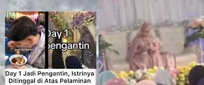 Tega! Cuma Demi ini Pengantin Pria Tinggalkan Istri Sendirian di Pelaminan
