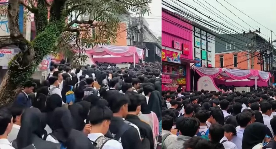 Ribuan Orang Berebut 50 Lowongan! Pencari Kerja di Cianjur Serbu Toko Retail