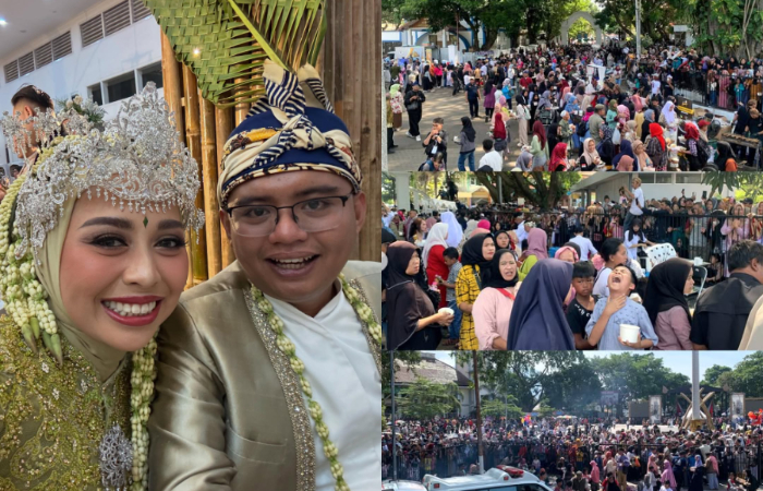 Pesta Rakyat di Pernikahan Putri Karlina dan Maula Akbar Berakhir Tragis, Masyarakat Pingsan Karena Berdesakan