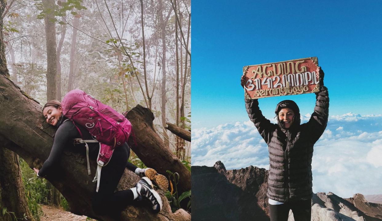 Viral! Awkarin Soroti Sampah di Gunung Agung, Serukan Pendaki Jaga Kebersihan Alam