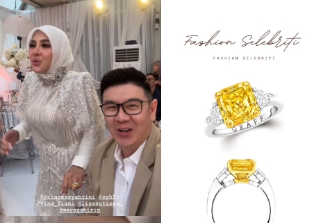 Intip Tampilan Super Glamor Syahrini Kenakan Cincin Berlian Rp18 M Saat Pesta Ultah Ke-45