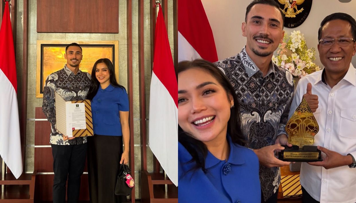 Gaya Formal Elegan Jessica Iskandar Saat Dampingi Vincent Verhaag Jadi WNI, Pakai Hermes Hitam