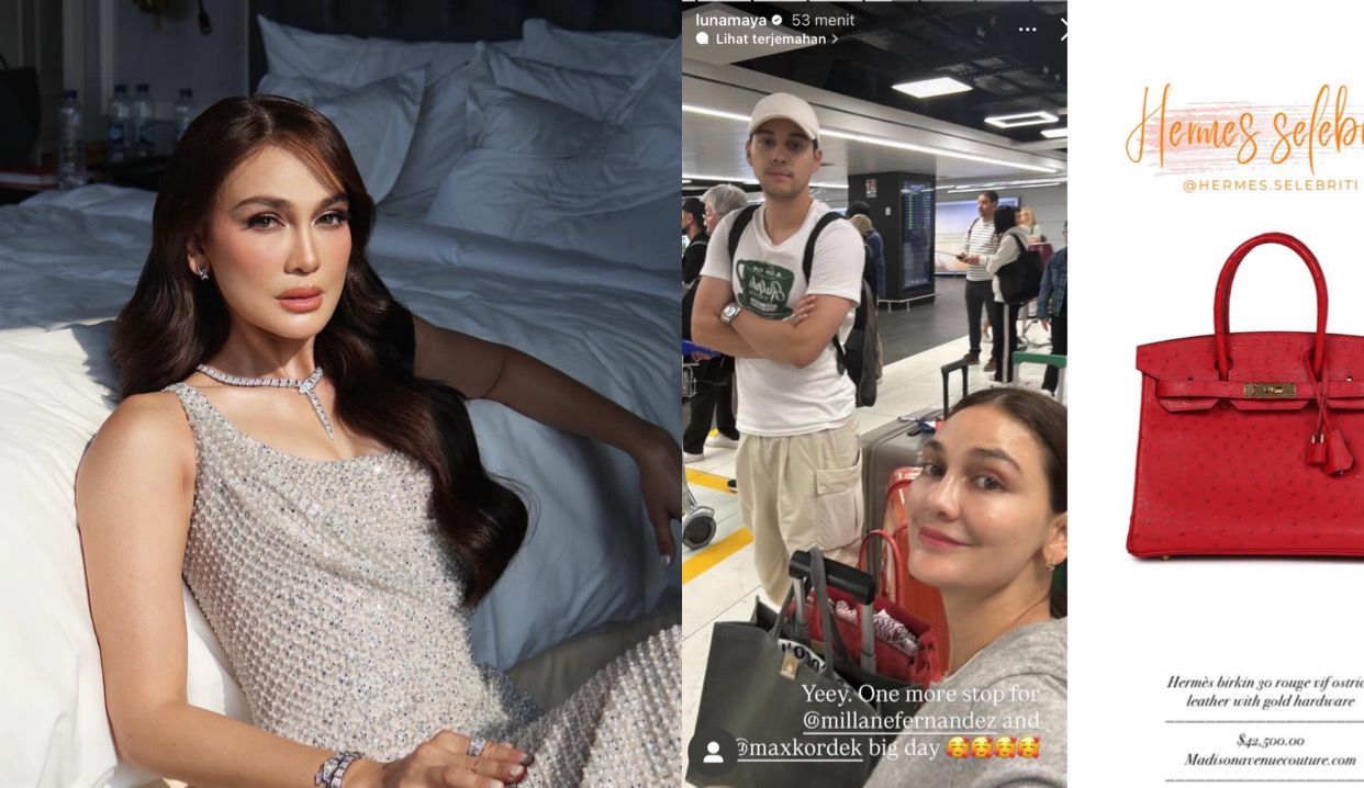 Tas Hermes Mewah Cuma Ditaruh di Troli, Luna Maya Banjir Pujian Netizen