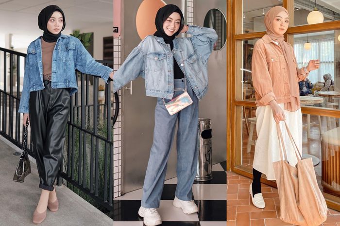 Tak Lekang Waktu! Mix and Match Outfit Denim on Denim untuk Hijaber