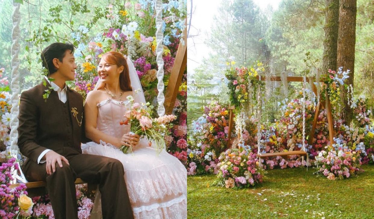Bak Peri di Negeri Dongeng! Intip Dekorasi Resepsi Nadin Amizah dan Faishal Tanjung yang Usung Konsep Floral Garden