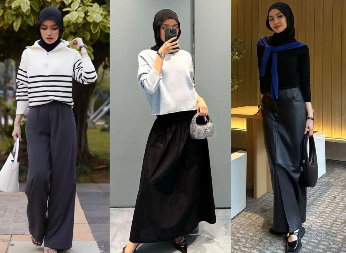 Anti Mati Gaya! Tips Cara Padu Padankan Hijab Pashmina Kaos dengan OOTD Hijaber