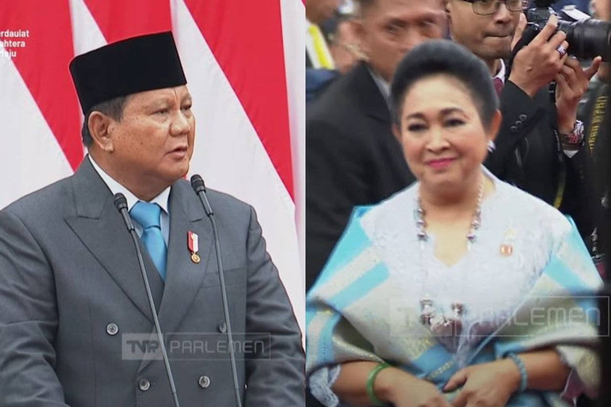 Cie! Prabowo dan Titiek Soeharto Kompak di Sidang Tahunan MPR 2025, Setelan Presiden Selaras dengan Kebaya Elegan Mantan Istri