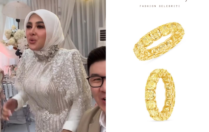 Gonjreng Bukan Sembarang Gonjreng, Cincin Berlian Kuning Syahrini Berharga Rp1.6 M Terbuat Dari Bahan Langka!