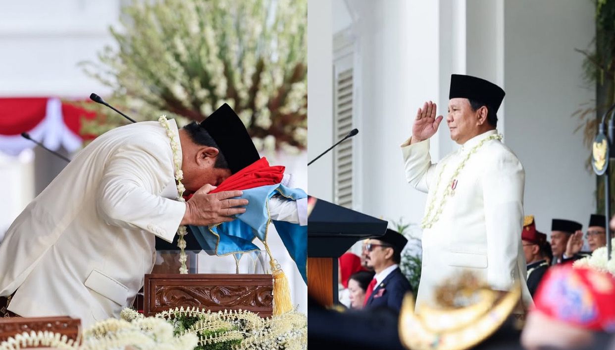 Makna di Balik Busana Adat Prabowo saat HUT RI ke-80, Perpaduan Jas Putih dan Berkalung Melati