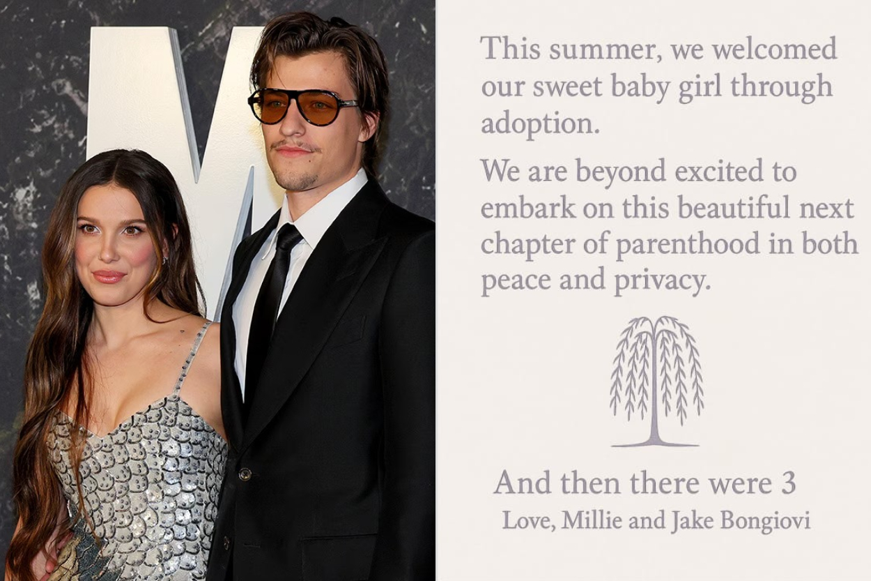 Sah Jadi Orang Tua! Millie Bobby Brown dan Jake Bongiovi Adopsi Bayi Perempuan, 15 Bulan Setelah Menikah