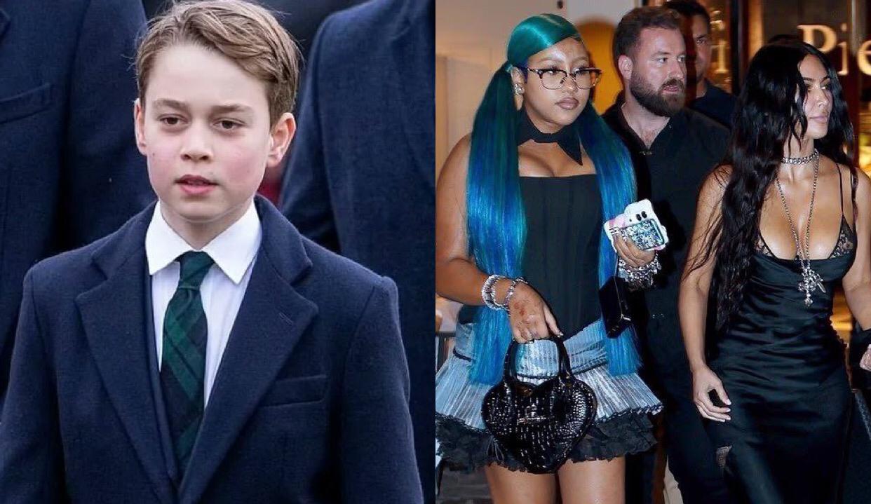 Beda Gaya di Usia 12 Tahun, Perbandingan Gaya Anak Kim Kardashian dan Prince George Jadi Perbincangan