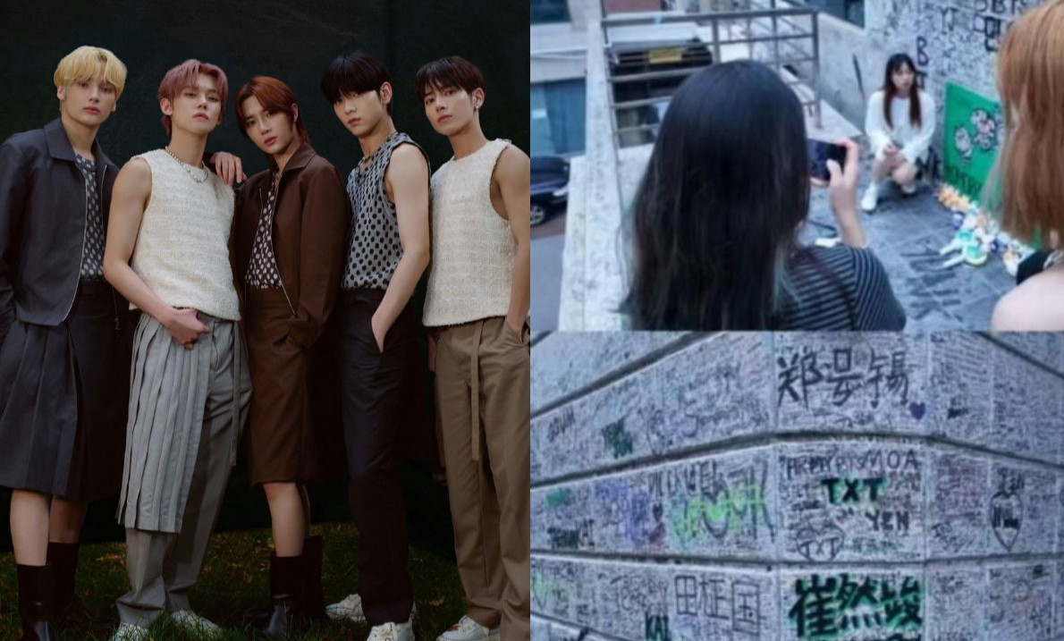 Moa TXT Dituding Coret Pesan di Gedung Bersejarah BigHit, Army BTS Murka!