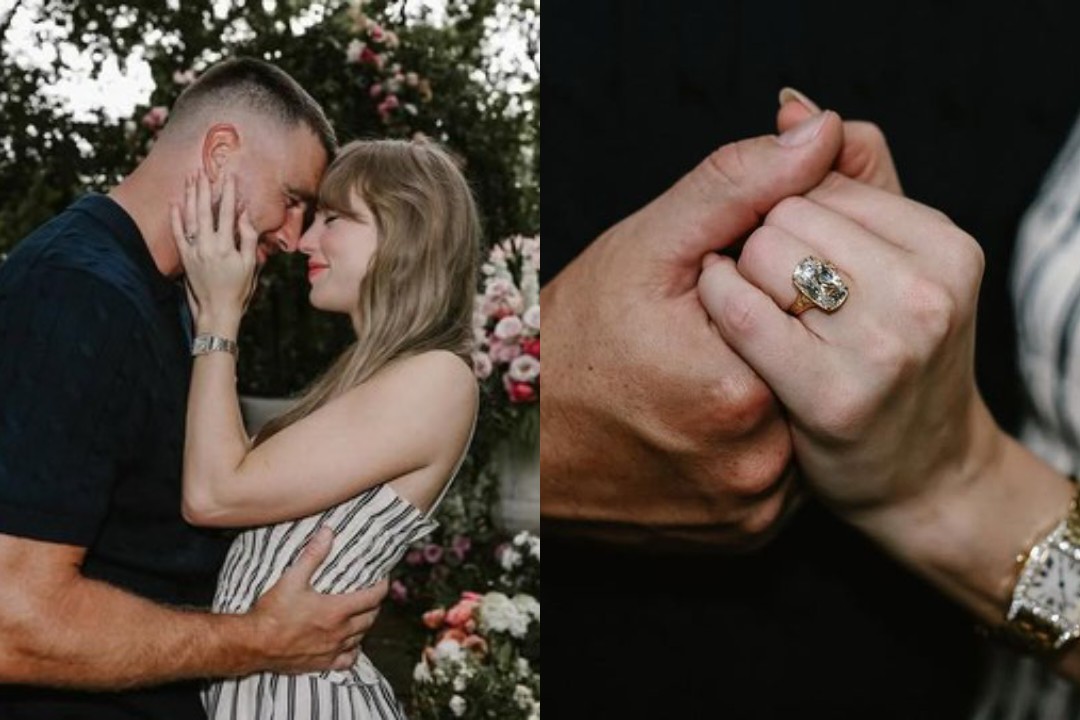 Taylor Swift dan Travis Kelce Akhirnya Tunangan, Cincin Berlian Bikin Silau, Didesain Sang Atlet Sendiri!