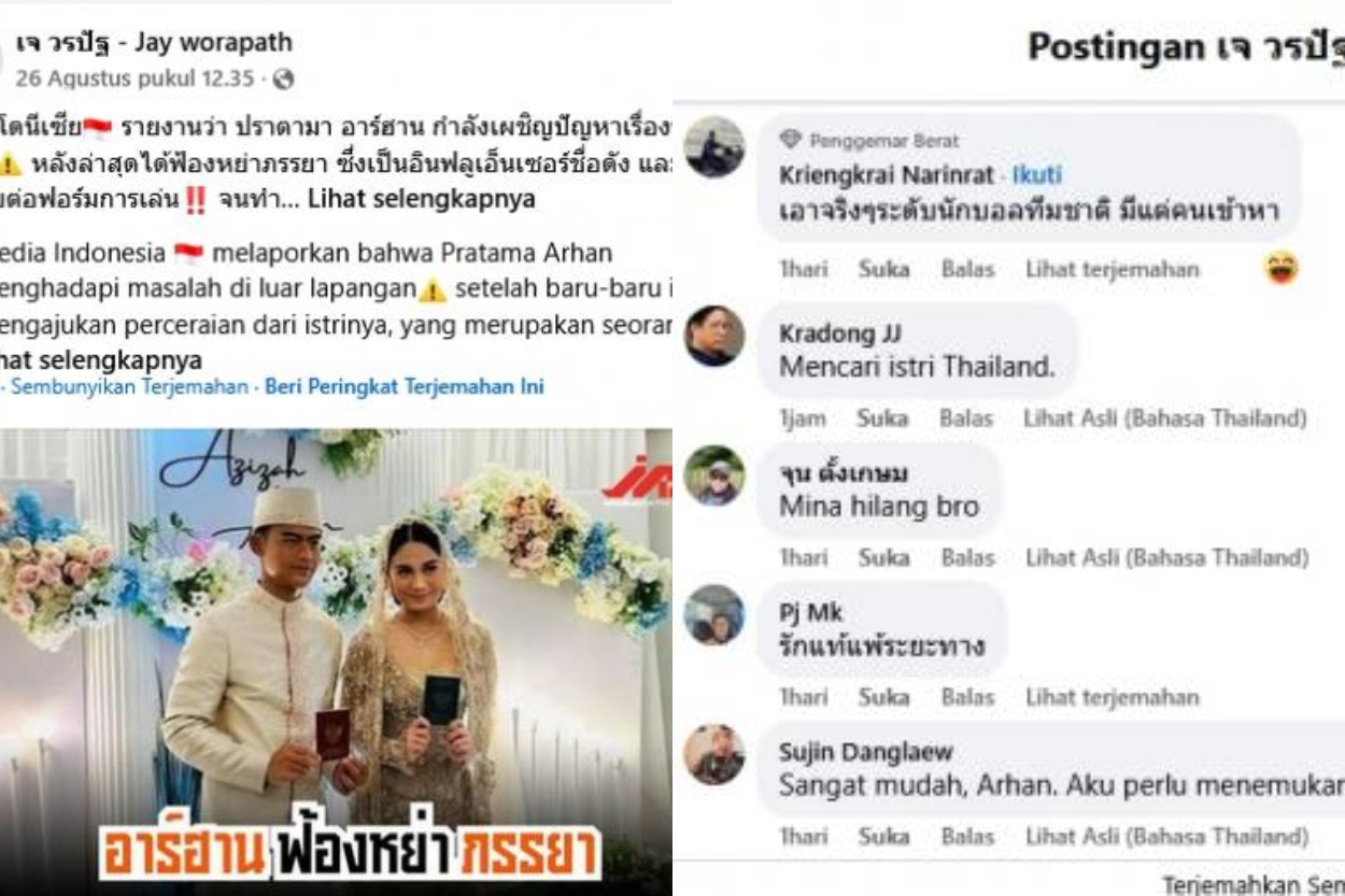 Pratama Arhan Didesak Nikahi Perempuan Thailand Usai Cerai dengan Azizah Salsha, Netizen Beri Dukungan!