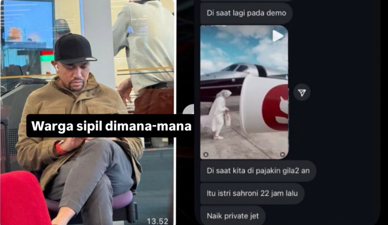 Usai Sebut Rakyat Tolol, Sahroni Diduga Asyik Kabur ke Singapura Bareng Istri Naik Jet Pribadi