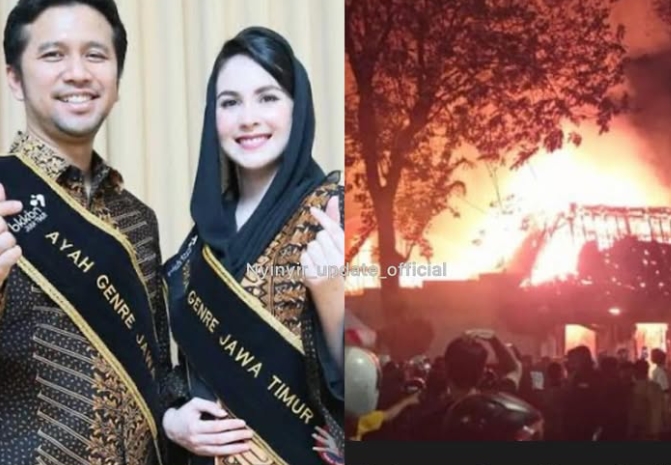 Mencekam! Rumah Dinas Emil Dardak di Jatim Ludes Terbakar Dihantam Massa Anarkis
