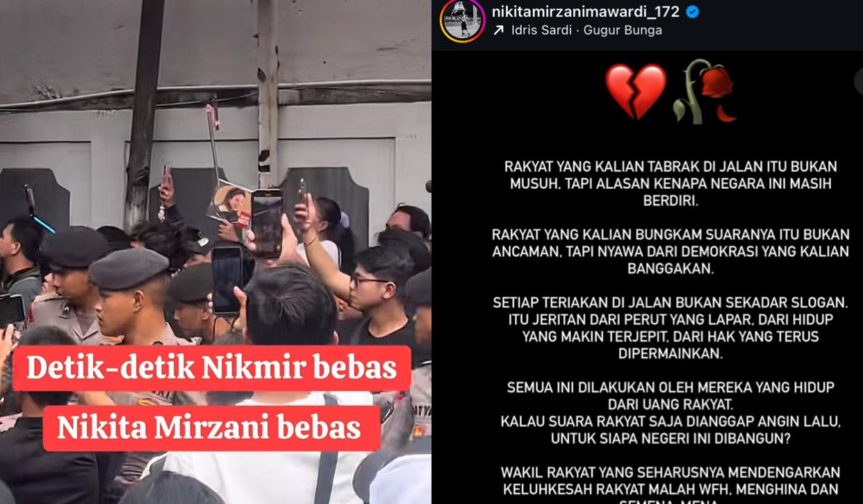 Diduga Nikita Mirzani Telah Bebas, Kini Sentil Uya Kuya Lewat IG yang Tak Lagi Dikelola Admin