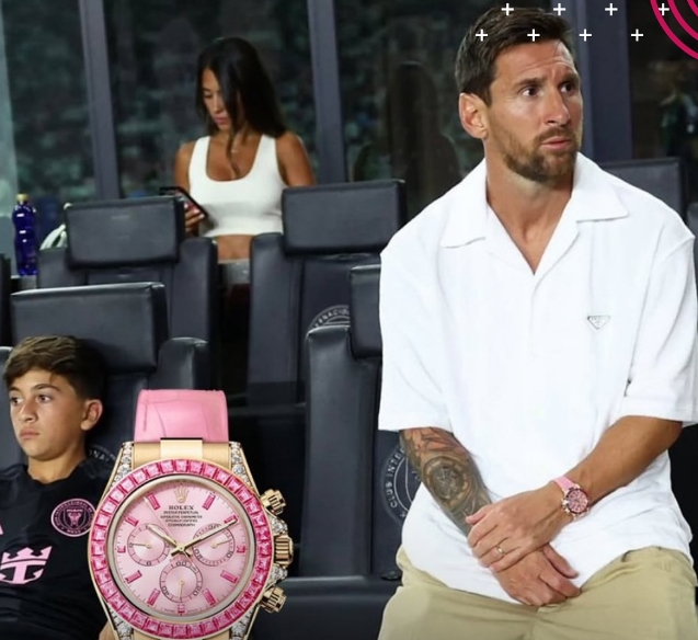 Lionel Messi Pamer Rolex Daytona Barbie Edisi Ultra-Terbatas Rp13 Miliar, Hanya Ada 10 di Dunia!