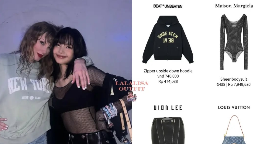Makin Hot! Lisa BLACKPINK Tampil Menawan dengan Sheer Bodysuit Maison Margiela Seharga Rp7,9 Juta