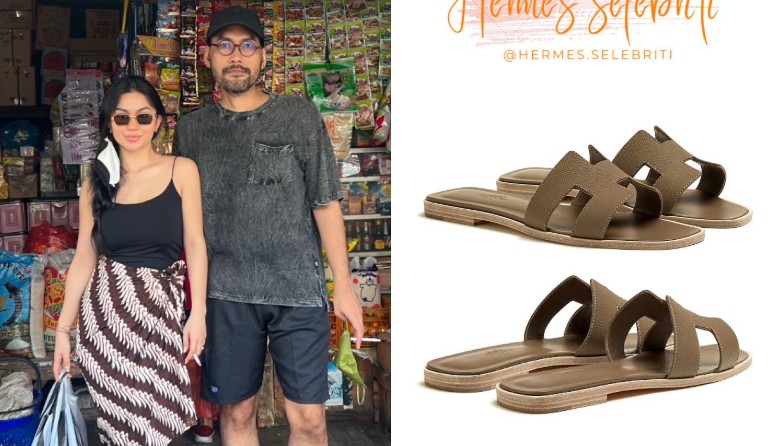 Ariel Tatum Cuma Pakai Sandal Santai, Harganya Bikin Kaget!