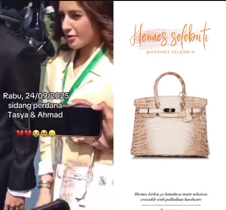 Gaya Tajir Melintir Tasya Farasya! Tenteng Hermes Rp3,3 M di Sidang Cerai Pertama
