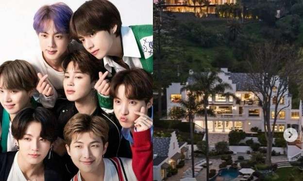 Bocor Foto Mansion BTS di Beverly Hills, Tarif Sewanya Sentuh 3 Digit!