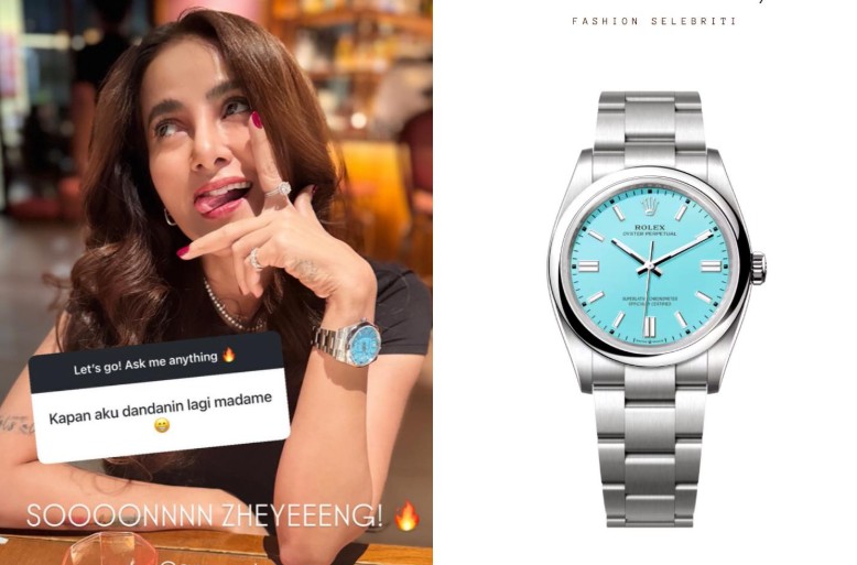 Jadi Janda Kaya Raya! Olla Ramlan Tampil dengan Rolex Rp109 Juta, Simbol Gaya Hidup Mewahnya