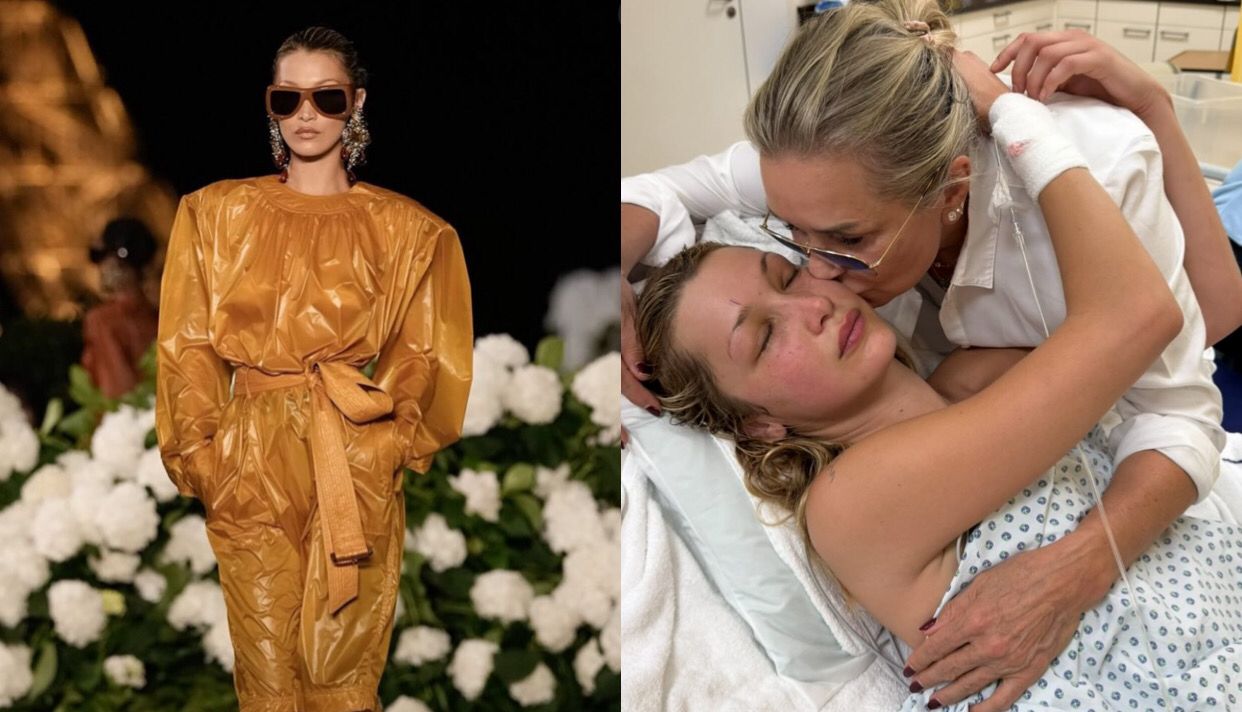 Bella Hadid Comeback di Runway Saint Laurent, Tampil Glamor Usai Berjuang Lawan Lyme Disease