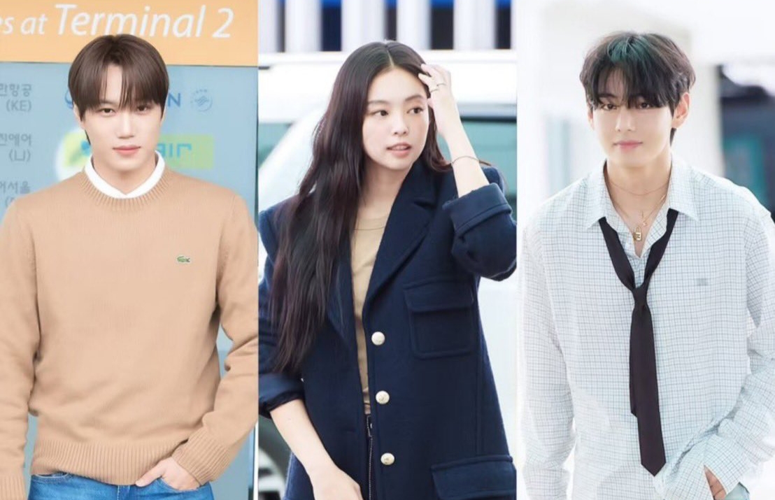 Jennie BLACKPINK, V BTS, dan Kai EXO Terbang ke Paris Bersamaan! Netizen: Apakah Ini Transit Love Versi Idol?