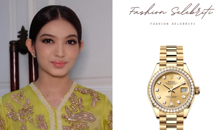 Hempas Imej Sederhana? Selvi Ananda Tampil Anggun dengan Jam Tangan Rolex Bertabur Berlian Rp759 Juta