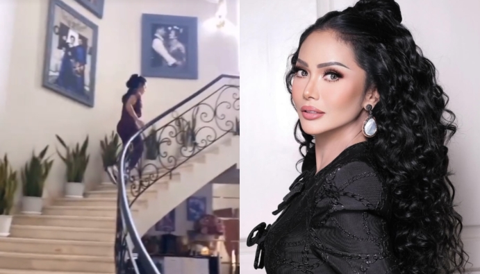 Tetap Bugar Tanpa Gym, Krisdayanti Olahraga di Rumah Hanya Dengan Anak Tangga