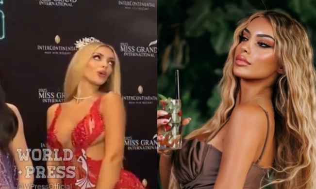 Viral Kelakuan Nyeleneh Miss Grand Kosovo Brikena Selmani Saat Pemotretan, Pose Nyentrik Disorot