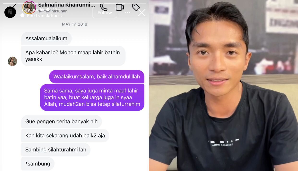 Heboh! Taqy Malik Ungkap Percakapan dengan Salmafina, Bantah Jadi Pemicu Pindah Agama