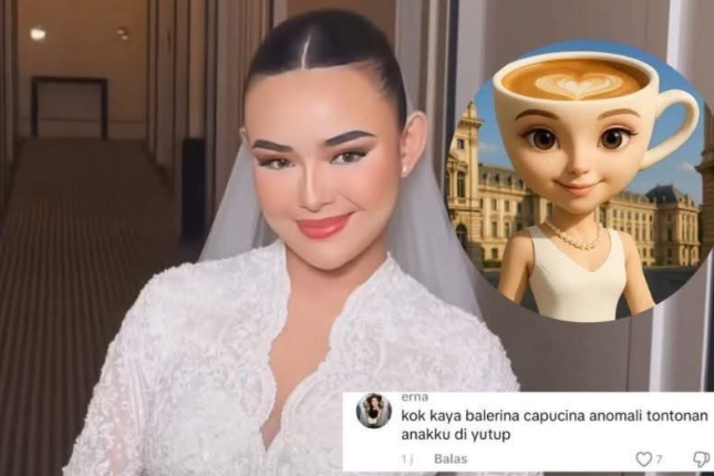 Rambut Amanda Manopo di Hari Pernikahan Bikin Warganet Gagal Fokus, Disebut Mirip Ballerina Capuccina