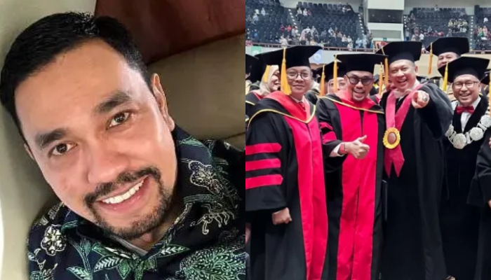 Bak Idol Ternama, Ahmad Sahroni Dikerumuni Fans Untuk Berfoto Saat Raih Gelar Doktor Hukum