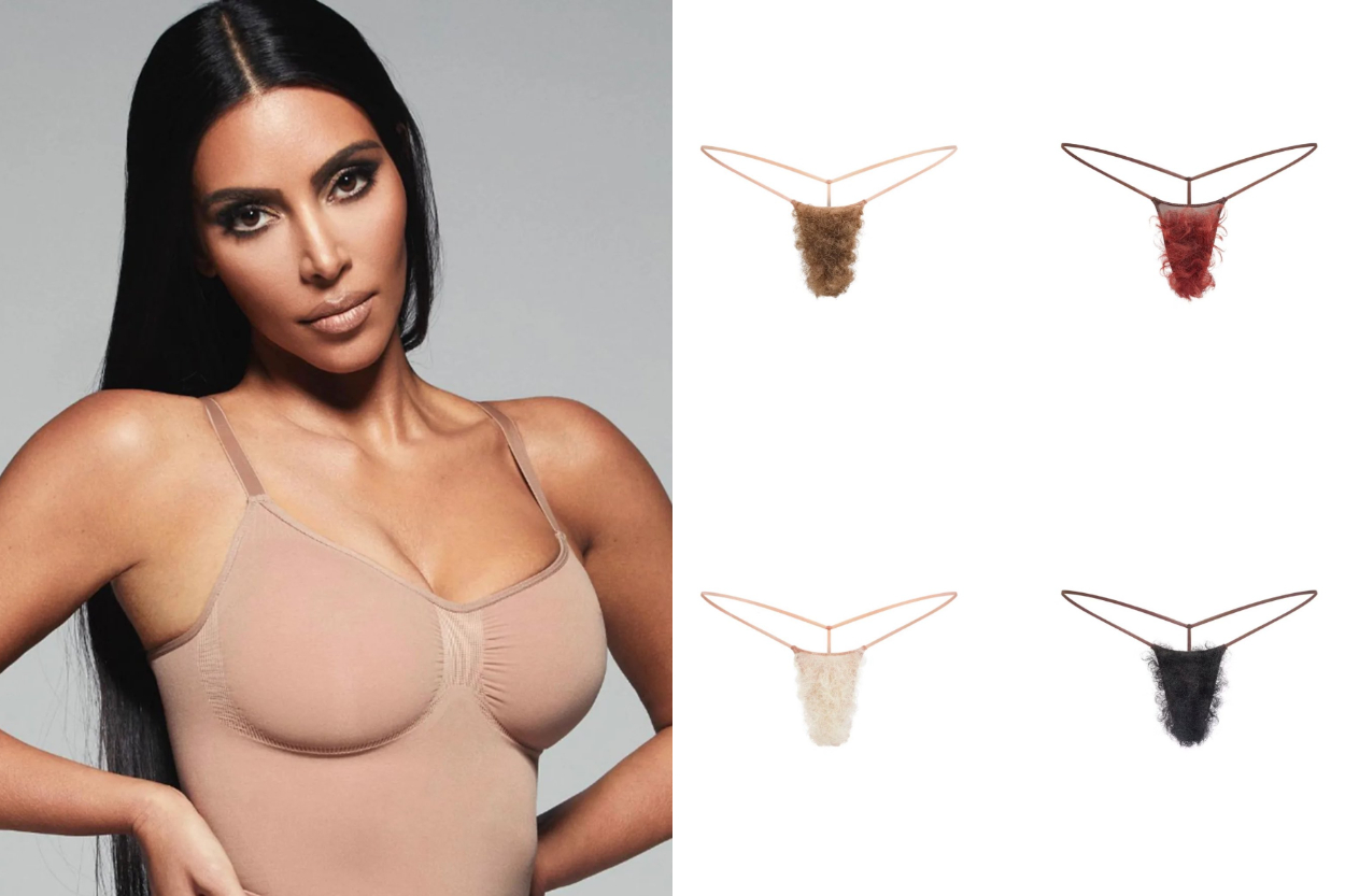 Kim Kardashian Jual Celana Dalam Berbulu Mirip Rambut Kemaluan, Produk Nyeleneh Ini Malah Ludes Diborong Fans!