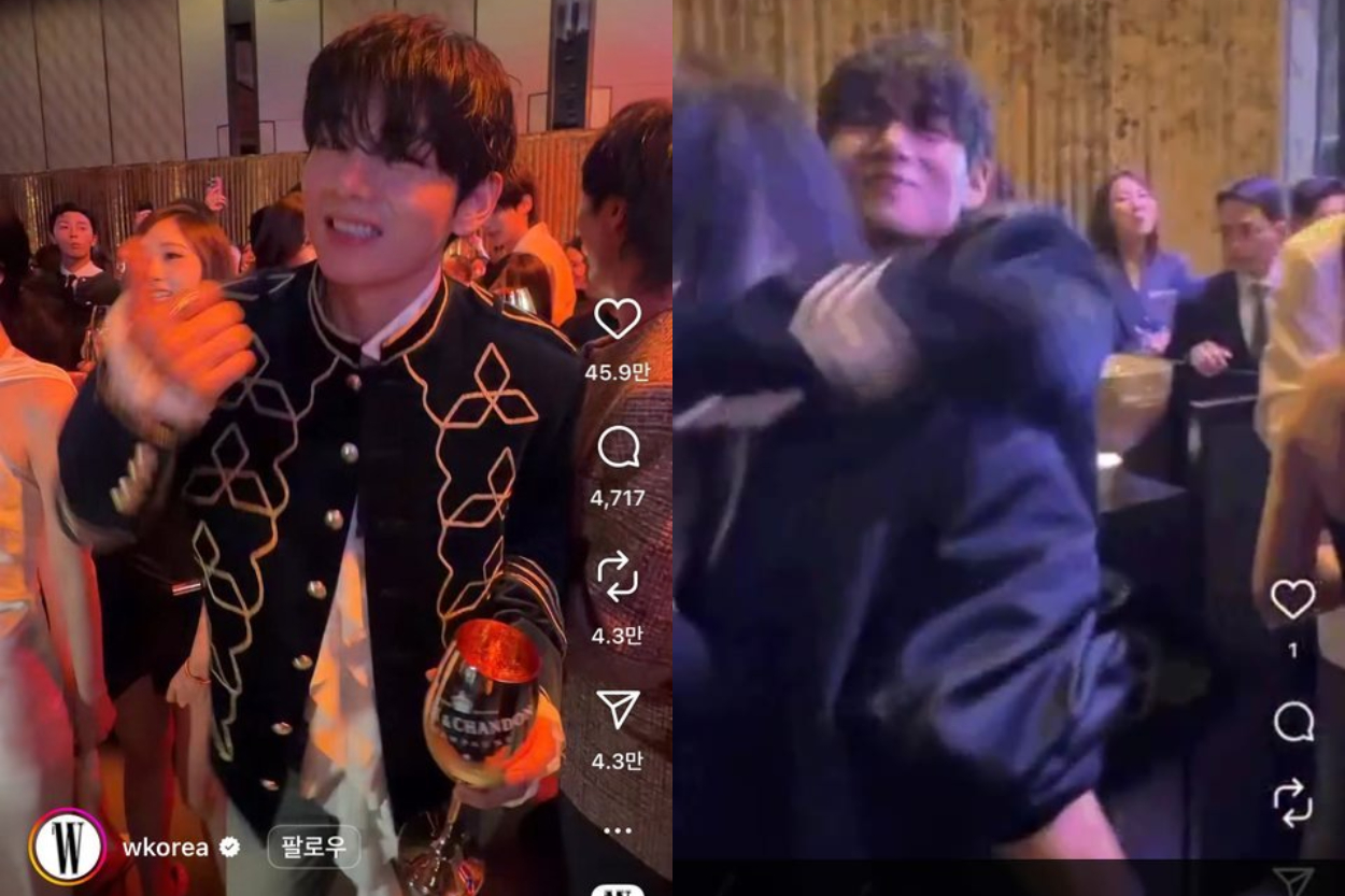 Peluk Hingga Ngobrol Dipojok, Gaya V BTS di Acara Amal W Korea 2025 Mirip Nongkrong di Bar Hunting Pocha, Knetz Geram
