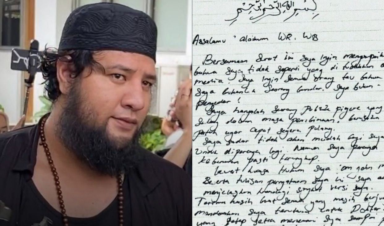 Lewat Surat Tulisan Tangan, Ammar Zoni Bantah Jadi Pengedar Narkoba di Lapas