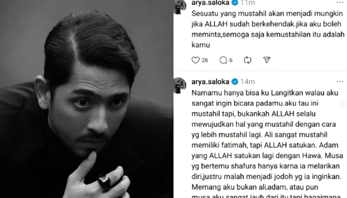 Postingan Galau Arya Saloka Sebelum Amanda Manopo Menikah Terbongkar, Berdoa Hal Mustahil Ini