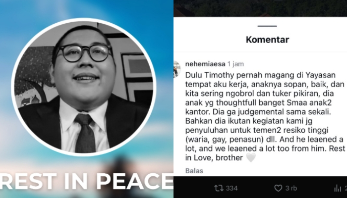 Kisah Haru di Balik Kepergian Timothy Anugerah, Netizen Kenang Sosoknya yang Sopan dan Penuh Empati